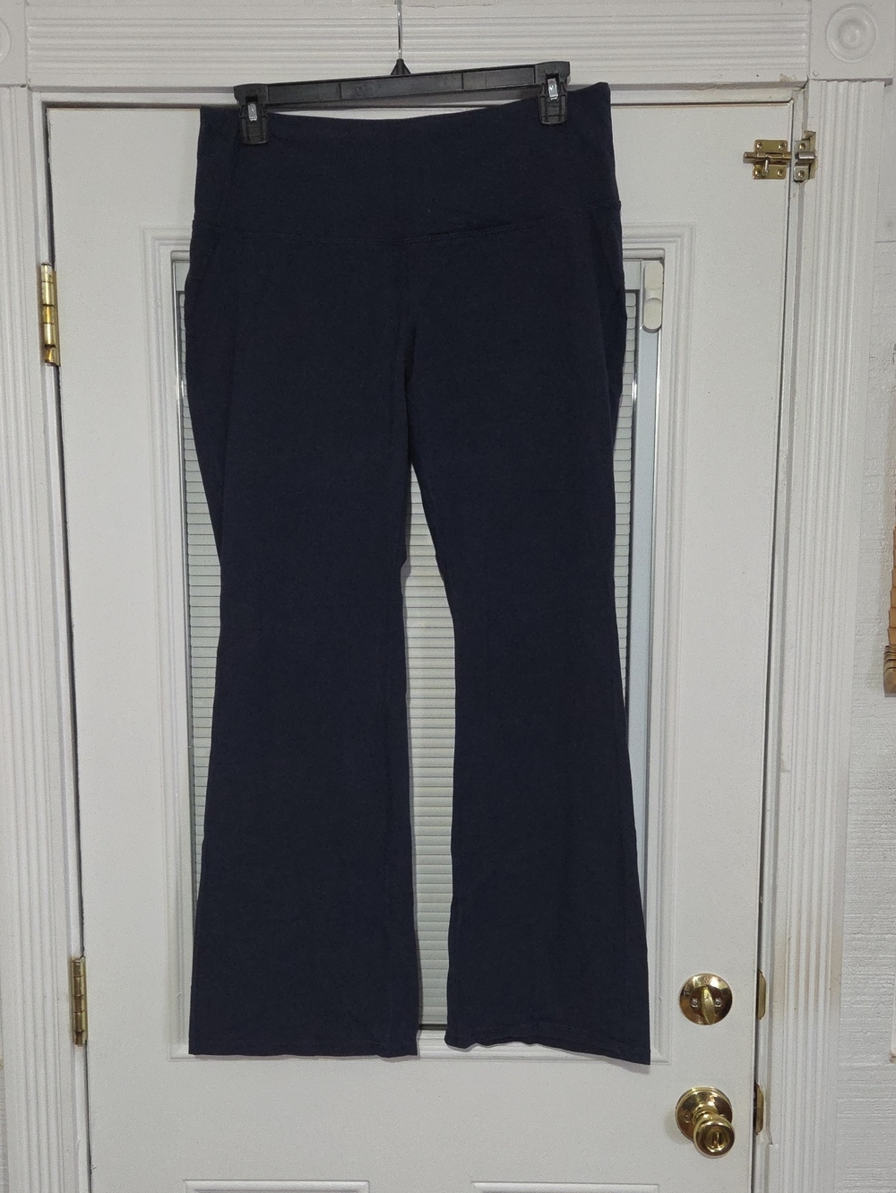 Women's Navy Wide-Leg Yoga Pants